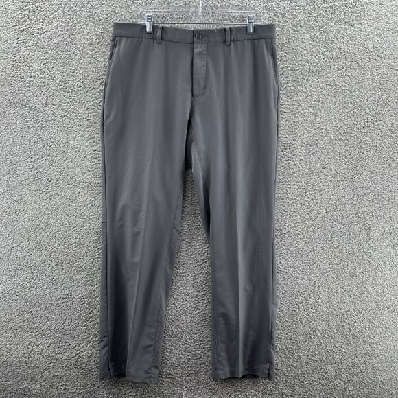 Nike Golf Pants Mens 36 X 32 Dri-Fit Gray Lightweight Flat Front Chino - Picture 1 of 9